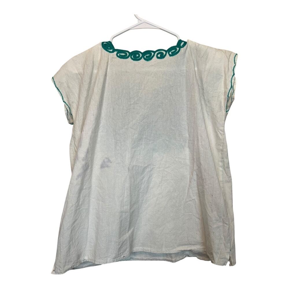 Embroidered Floral Boho Blouse Shirt Top Cottage Indie Fairy Festival Hippie - Picture 4 of 6